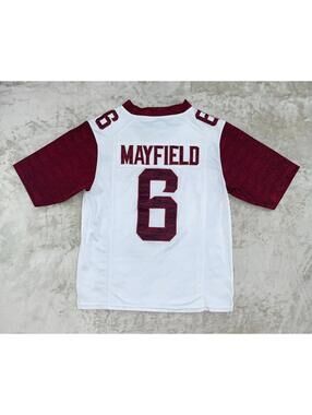 Nike Oklahoma Sooners #6 Baker Mayfield 47 Straight Alternate Football Jersey S